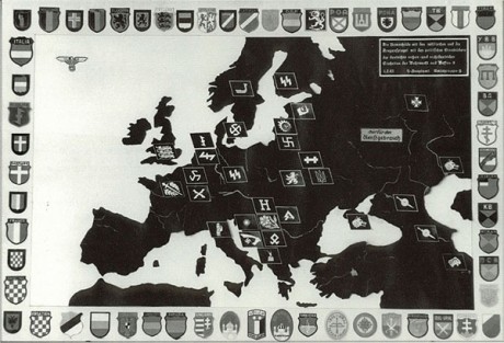  Mapa s označením spojeneckých legií